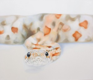 Snake oil on canvas, 90″ x 78″  2012